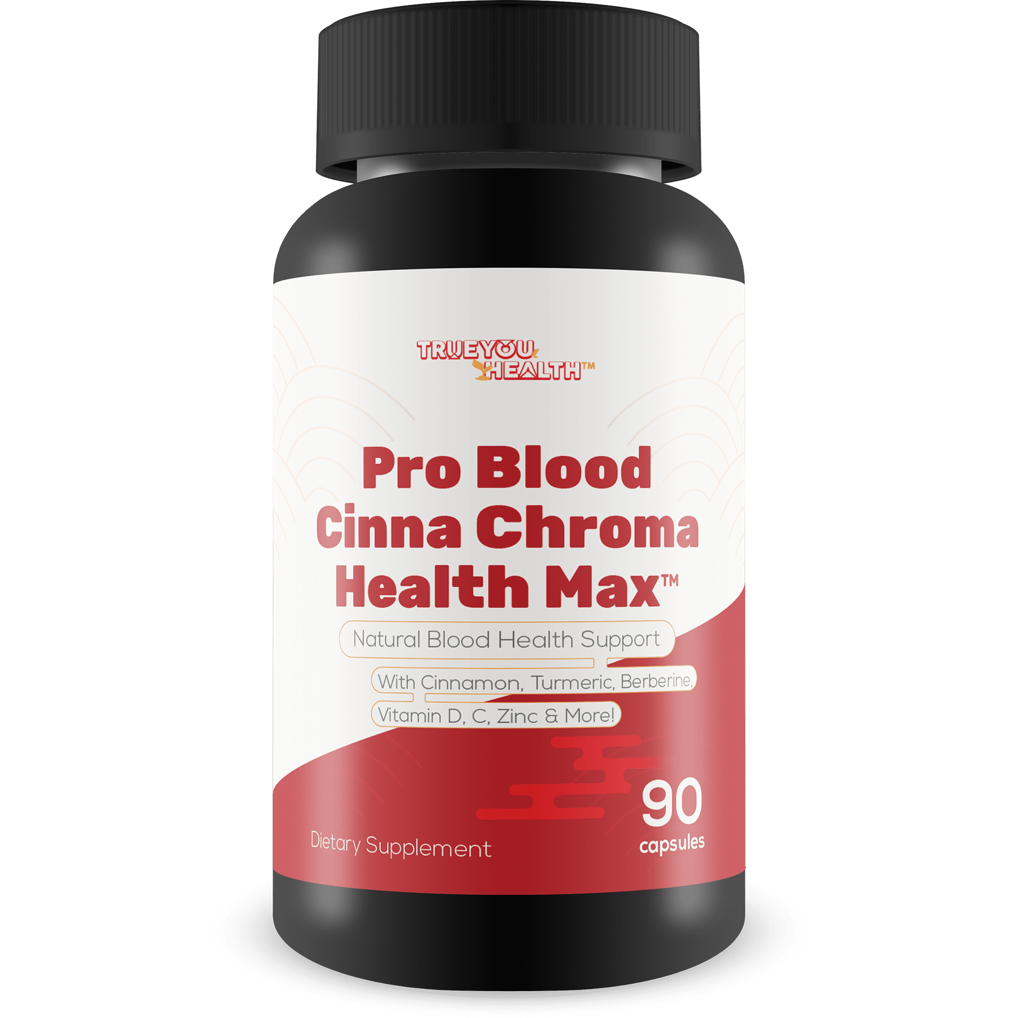 Pro Blood Cinna Chroma Health Max - Natural Blood Health Support with Cinnamon, Turmeric, Berberine, Vitamin D, Vitamin C, Zinc & More - Promote Balanced Blood Health & Improved Blood Flow