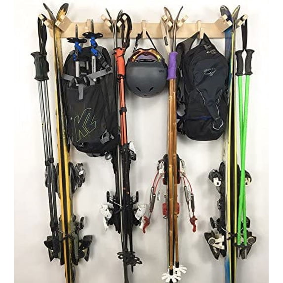 Pro Board Racks The Apres Vertical Ski Storage Rack (Holds 4 Sets of ...
