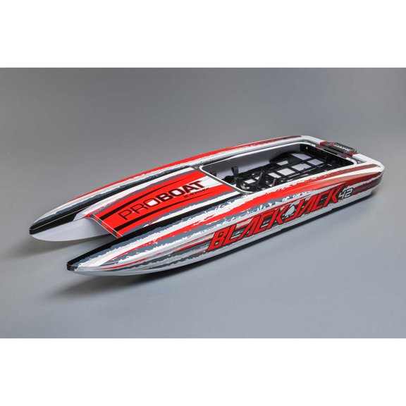 Pro Boat Hull with Inserts White 42-inch Blackjack PRB281123 Replacement Boat Parts