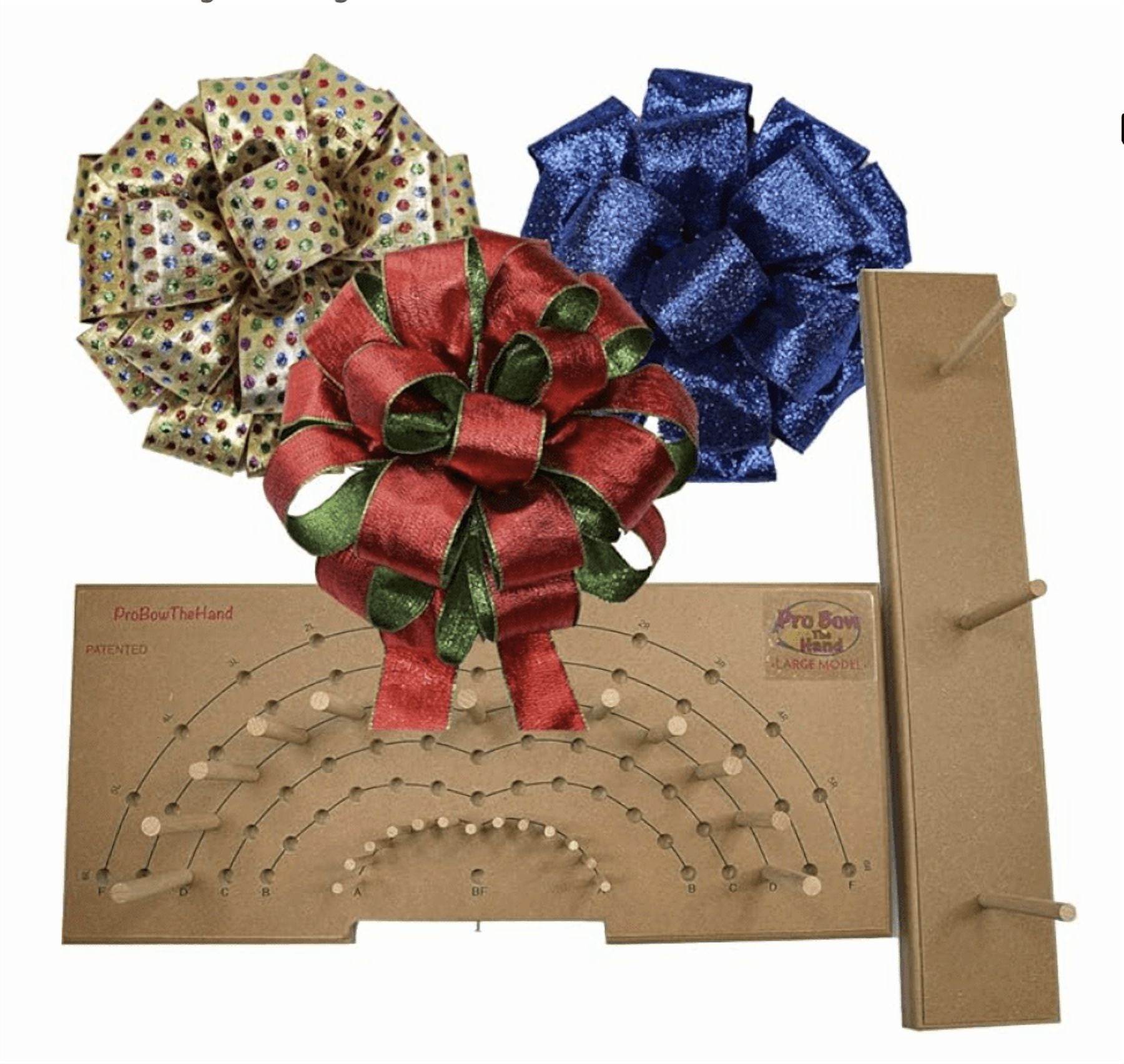 Pro Bow The Hand Bow Maker (Large) - Custom Make Ribbon Bows, DIY Wedding Bows, Wreath Bows