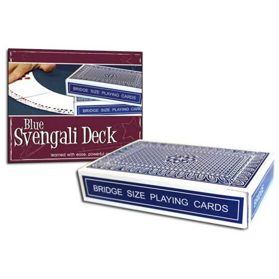 Magic Blue Svengali Deck - Bridge Size - Perfect for Smaller Hands - Fits in Your Pocket with Ease - Includes Instructio