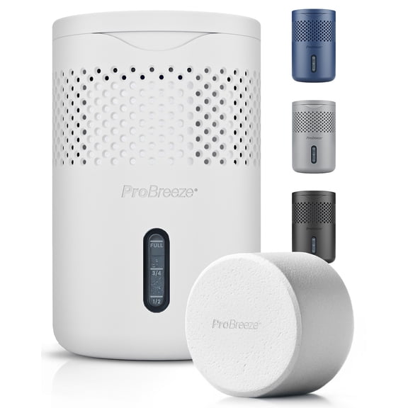 Pro Breeze Osmo® Dehumidifier, Silent & Refillable Moisture Absorber for Home, Bedroom, Wardrobe and Bathroom,1.54lb Refillable Tablet, White