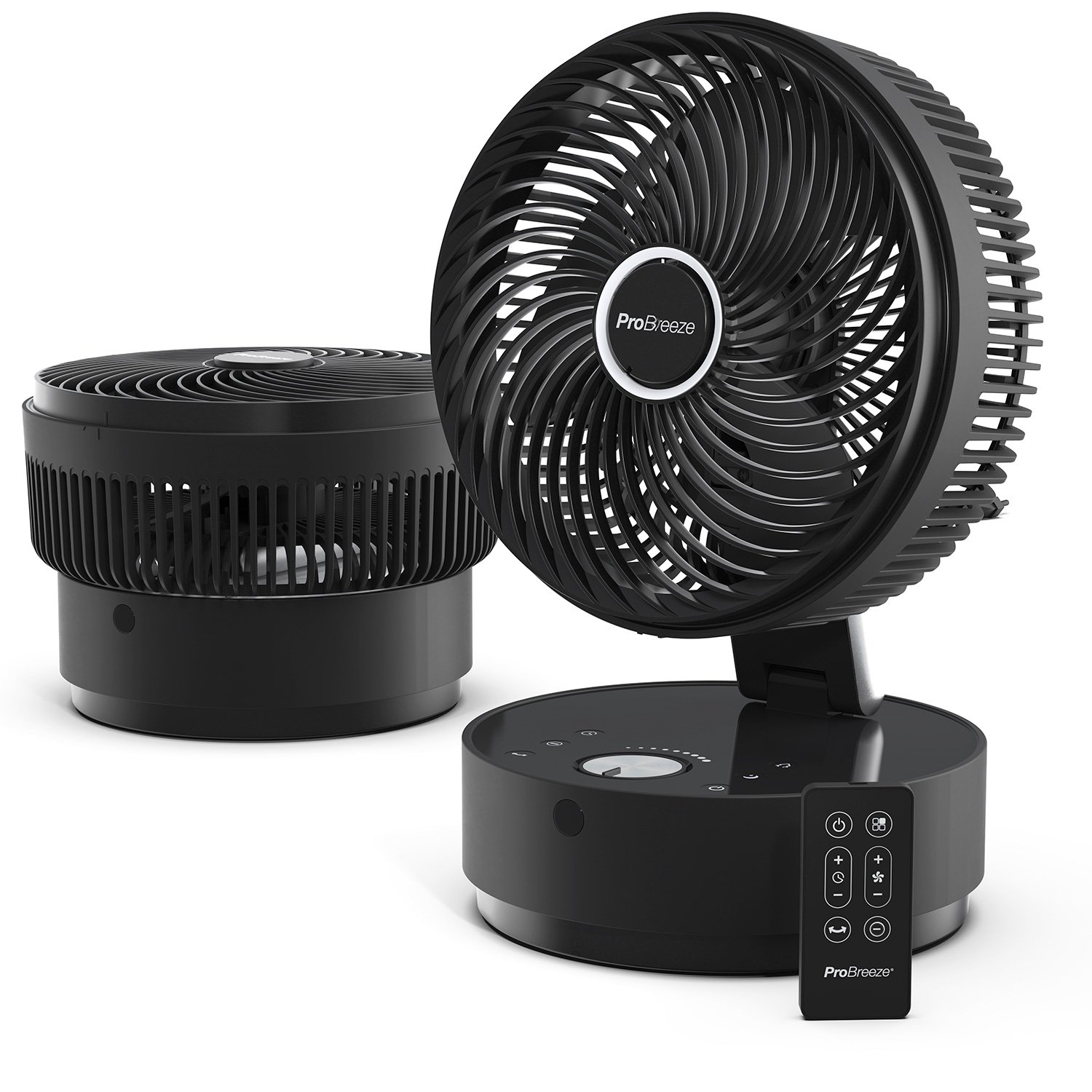Pro Breeze Powerful Air Circulator Fan - 8” Desk Fan Small Fans with Quiet  Motor, 24 Speeds, 4 Operating Modes u0026 12 Hour Timer - Table Fan for Bedroom  - Black - Walmart.com