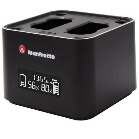 Manfrotto - ProCUBE Professional Twin Charger for Nikon - Black