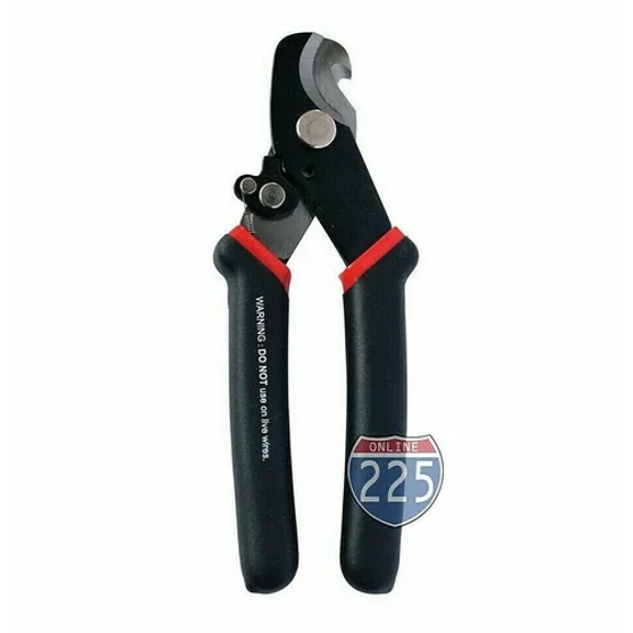 Pro Cable Cutter Cuts Up To 1/0 Awg With Side Knife For Stripping Insulation