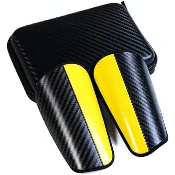 Pro Carbon Fiber Soccer Shin Guards, One Size Fits All, Dual Shell Design with 24000MPa Tensile Strength, Portable Carrying Case$$Sport & Recreation Other