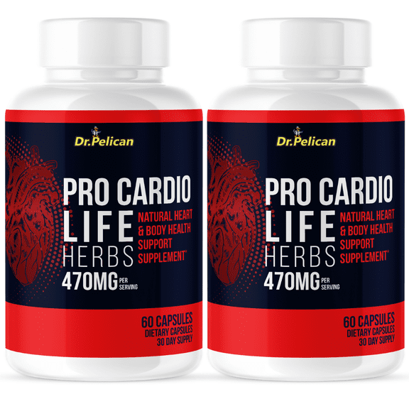 Pro Cardio Life-Blood Support- 2 Bottles- 120 Capsules