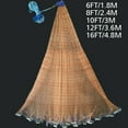 thumbnail image 1 of Pro Cast Net Fishing Mesh Saltwater Bait Drawstring Catch,6ft/8ft/12ft/16ft, 1 of 11