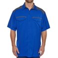 thumbnail image 1 of Pro Celebrity Color Block Fishing Shirt (Royal, L), 1 of 3