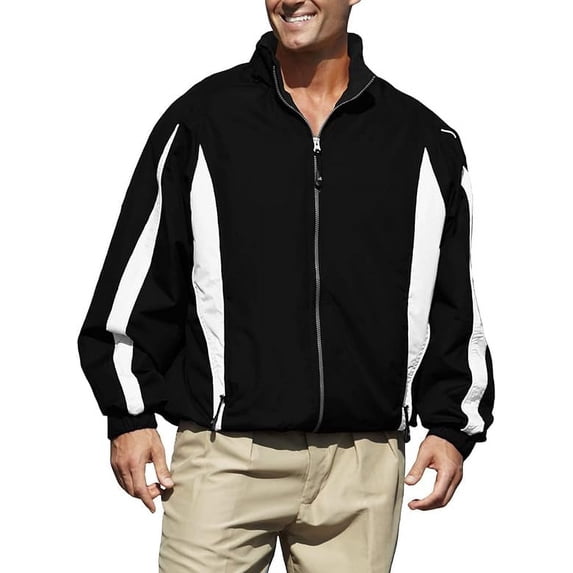 Pro Celebrity Men Phenom 833 Long-Sleeves Jacket (Black & White, X-Small)