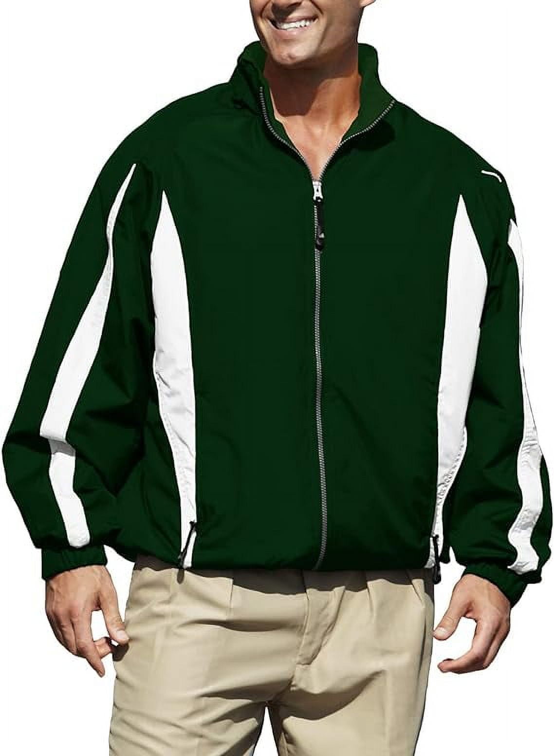 Pro Celebrity Men Phenom 833 LongSleeves Jacket (Dark Green & White, X