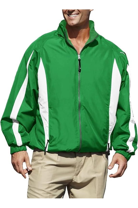 Men Phenom 833 Long-Sleeves Jacket (Kelly & White, Medium)