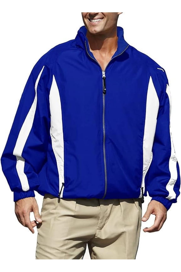 Men Phenom 833 Long-Sleeves Jacket (Royal & White, X-Large)