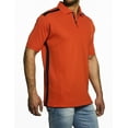 thumbnail image 1 of Pro Celebrity Men's CEO Polo Shirt (Large, Orange & Navy), 1 of 1