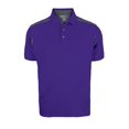 thumbnail image 1 of Pro Celebrity Men's CEO Polo Shirt (Large, Purple & Graphite), 1 of 1