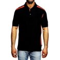 thumbnail image 1 of Pro Celebrity Men's CEO Polo Shirt (Medium, Black & Orange), 1 of 1