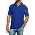 thumbnail image 1 of Pro Celebrity Men's CEO Polo Shirt (X-Large, Royal & Gold), 1 of 1
