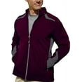 thumbnail image 1 of Pro Celebrity Men's Subzero Athletic Soft-Shell Full Zip Jacket (3X-Large, Maroon & Graphite), 1 of 1