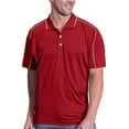 thumbnail image 1 of Pro Celebrity Men's Super Charger Polo Shirt (Large, Scarlet & White), 1 of 1