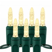 Christmas Designers M5 LED Mini Christmas Lights, Warm White, 100 Bulbs, 33.3 ft, Indoor/Outdoor