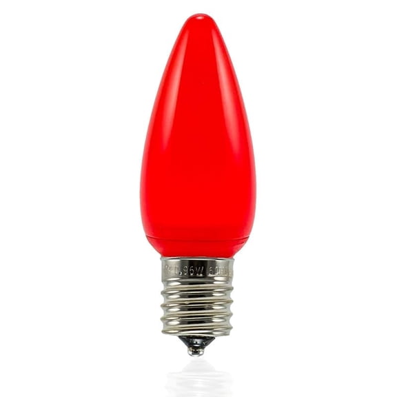 Pro Christmas C9 LED SMD Frosted Red Retrofit Replacement Bulbs, 25 count