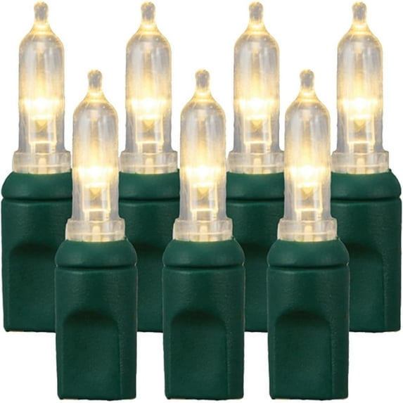 Pro Christmas T5 LED Holiday Lights - 100 Bulbs, 23.3ft - Professional Grade Indoor Outdoor Smooth String Lights for Christmas Trees and Decor - 2800K Warm White