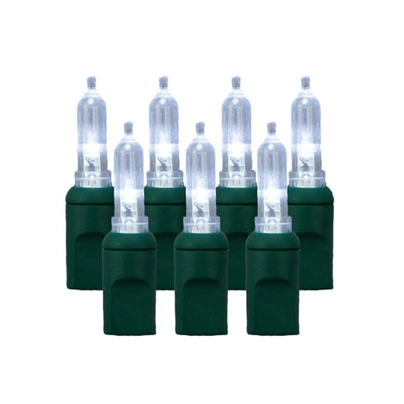 Pro Christmas T5 LED Holiday Lights - 100 Bulbs, 33.3ft - Professional Grade Indoor Outdoor Smooth String Lights for Christmas Trees and Decor - Pure White