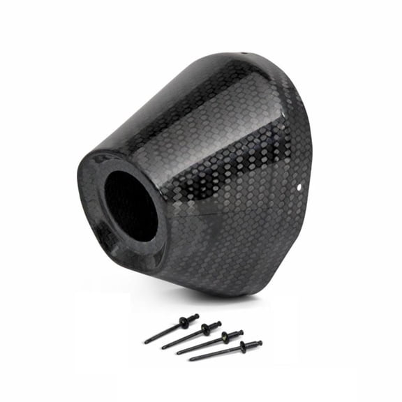 Pro Circuit PC4022-0003 End Cap for Ti-5/6 Exhaust System - 4.5in./1.5in. - Carbon Fiber