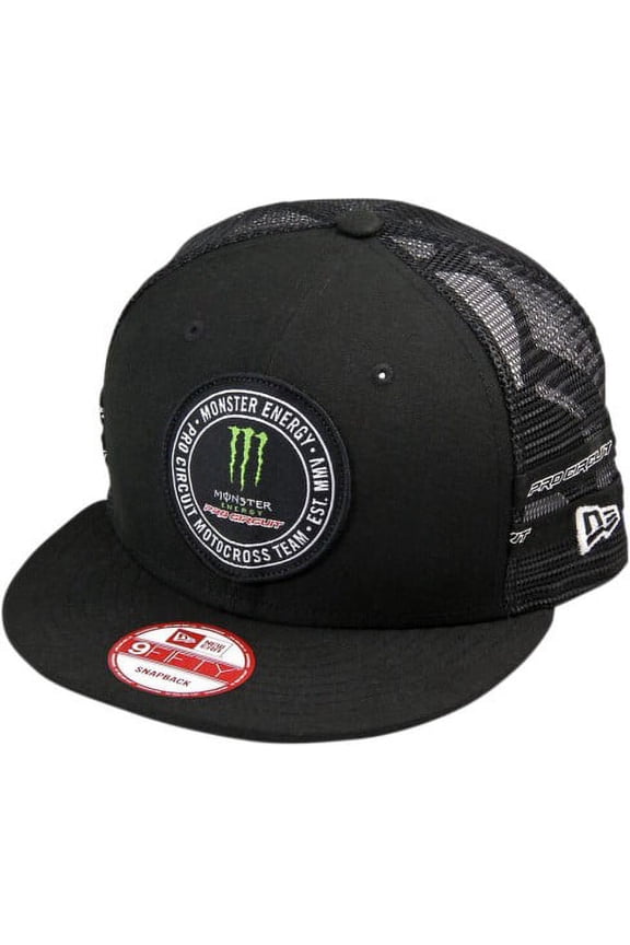 Patch Trucker Snapback Hat Black/Green/White