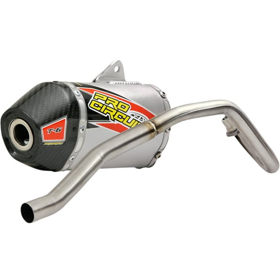 Pro Circuit T-6 Stainless Steel Full Exhaust System w/Carbon End Cap (0132011F)