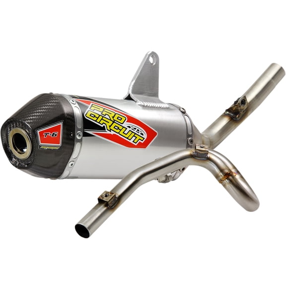 Pro Circuit T-6 Stainless Steel Full Exhaust System w/Carbon Tip (0122014F)
