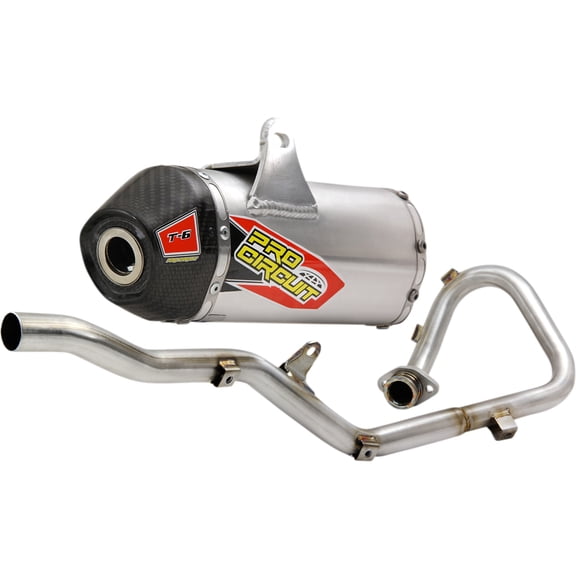 Pro Circuit T-6 Stainless Steel Full Exhaust System w/Carbon Tip (0132012F)