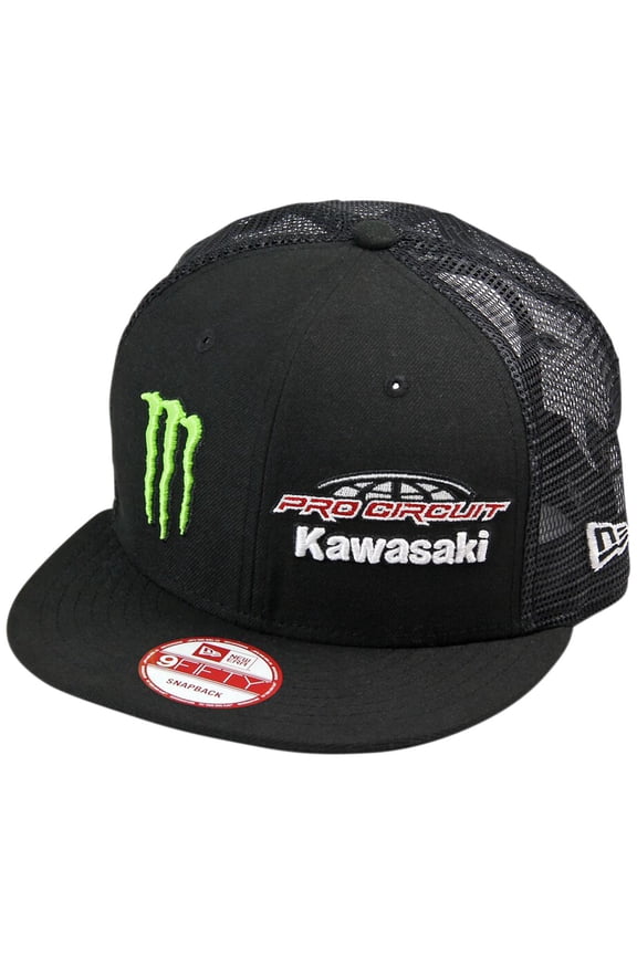 Team Trucker Snapback Hat Black/Green/White