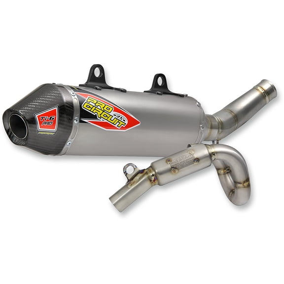 Pro Circuit Ti-6 Pro Full Exhaust System Titanium w/Carbon End Cap (0321525FP)