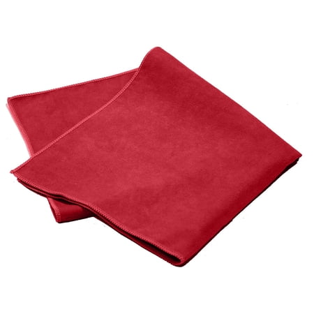 Pro-Clean Basics Blue Microfiber Suede Cleaning and Polishing Cloth, 16in x 16in: 12-Pack