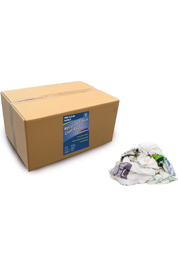Reclaimed Mixed Colored T-Shirt Rags: 15 lb. Box
