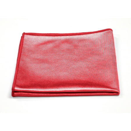 Pro-Clean Basics Red Microfiber Glass Cleaning Cloth, 16in x 16in: 48-Pack