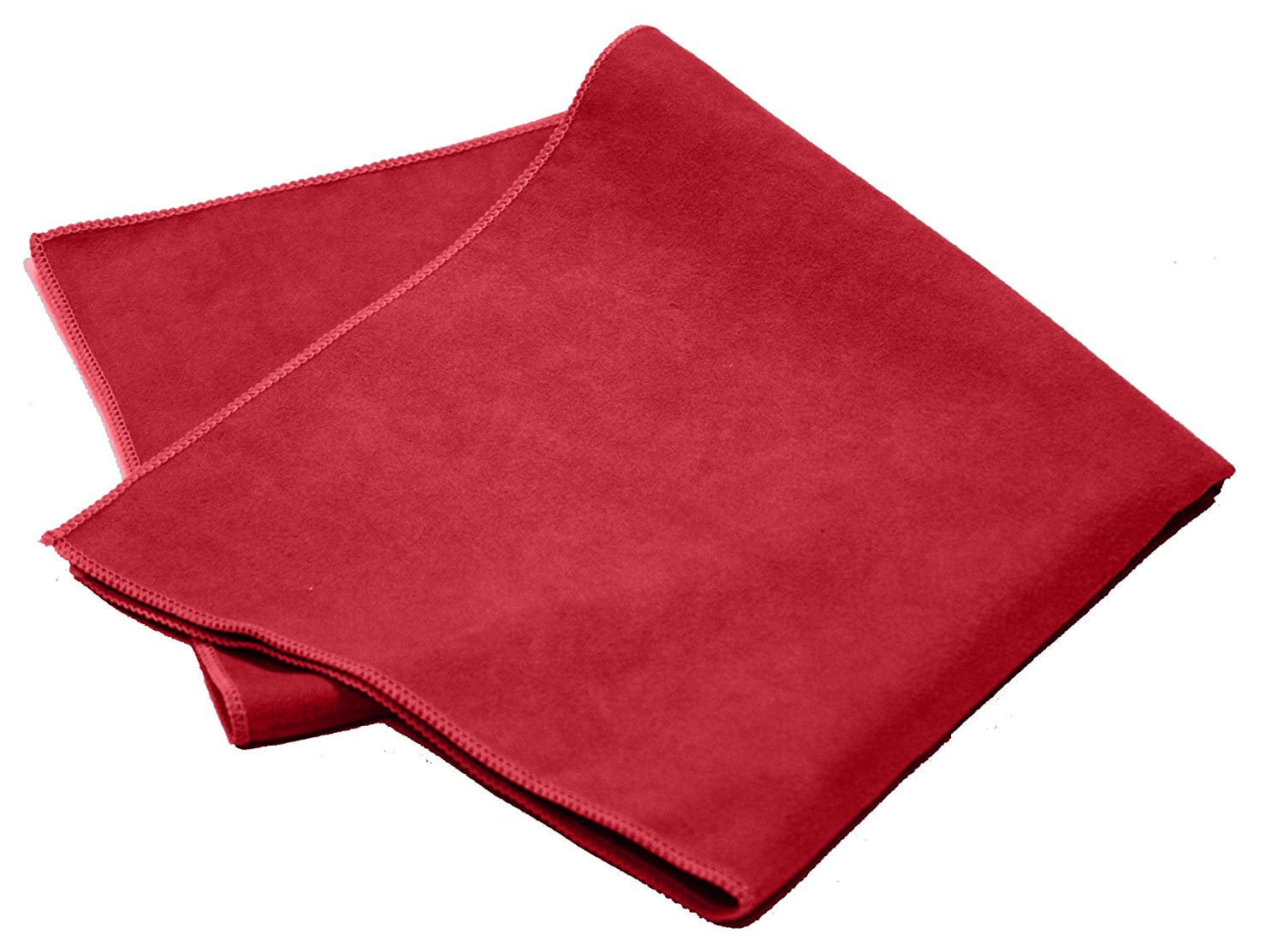 Pro-Clean Basics Red Microfiber Suede Polishing Cloth, 16in x 16in: 144-Pack