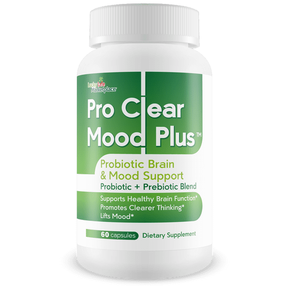 Pro Clear Mood Plus - Probiotic Brain & Mood Support - Promote Clear Thinking & Improved Mood - Support Emotional Well-Being & Brain Health - Probiotics for Mood Support - Aid Emotional Health