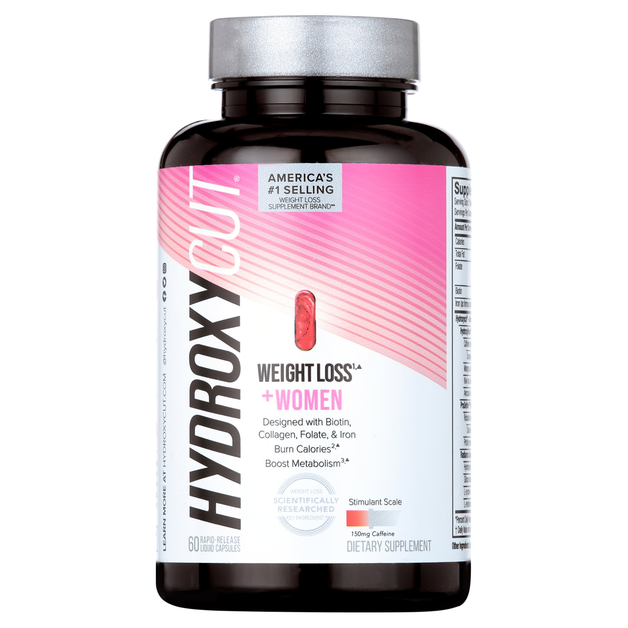 Hydroxycut Pro Clinical Max For Women Weight Loss Supplement Rapid Release Capsules 60 count