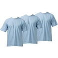 thumbnail image 1 of Pro Club Men's 3-Pack Heavyweight Cotton Short Sleeve Crew Neck T-Shirt, 1 of 4
