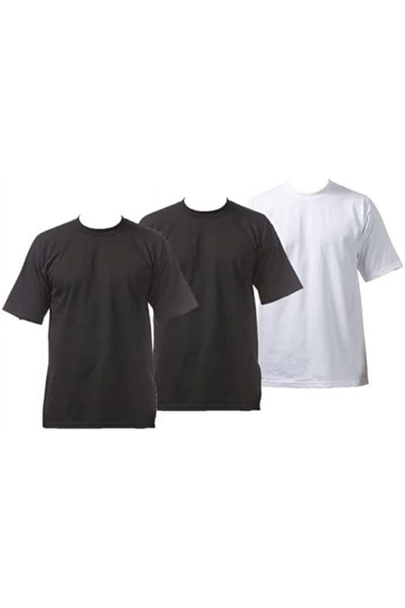Men's 3-Pack Heavyweight Cotton Short Sleeve Crew Neck T-Shirt