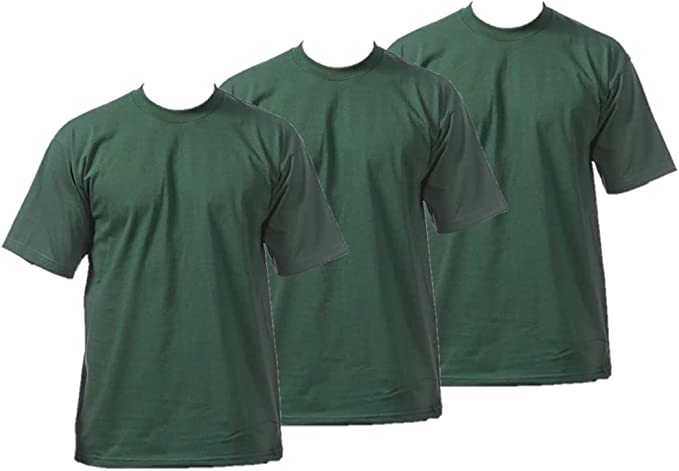 Pro Club Men's 3-Pack Heavyweight Cotton Short Sleeve Crew Neck T-Shirt 