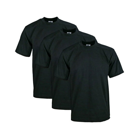 Pro Club Men's 3-Pack Heavyweight Cotton Short Sleeve Crew Neck T-Shirts
