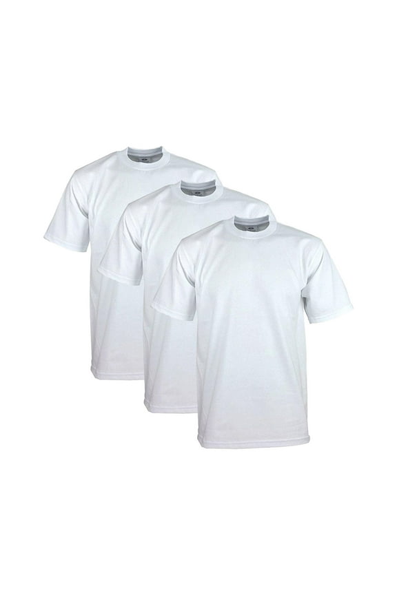 Men's 3-Pack Heavyweight Cotton Short Sleeve Crew Neck T-Shirts