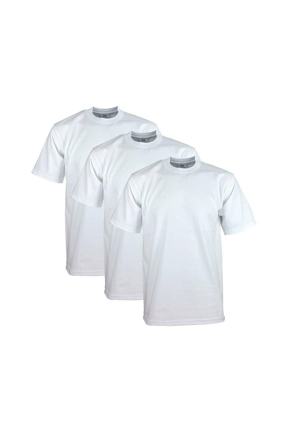 Men's 3-Pack Heavyweight Cotton Short Sleeve Crew Neck T-Shirts