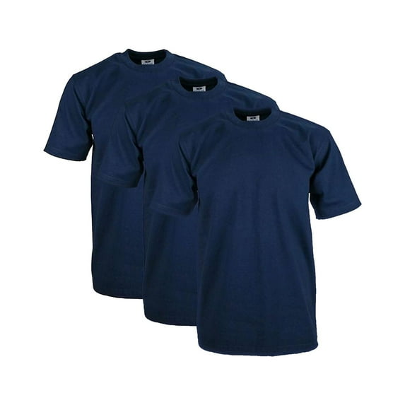 Pro Club Men's 3-Pack Heavyweight Cotton Short Sleeve Crew Neck T-Shirts