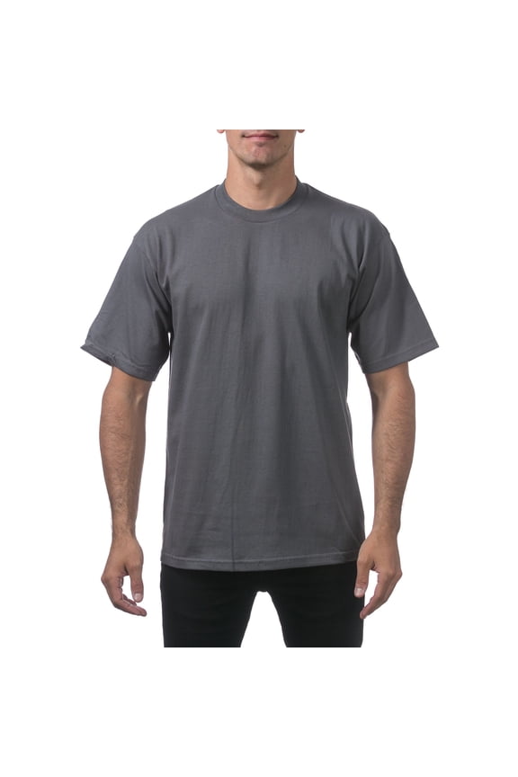 Men's 6.5 oz Heavyweight Cotton Short Sleeve T-Shirt, Graphite, Small