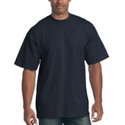 Pro Club Men's 6.5 oz Heavyweight Cotton Short Sleeve T-Shirt, Navy, Large
