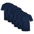 thumbnail image 1 of Pro Club Men's 6-Pack Heavyweight Cotton Short Sleeve Crew Neck T-Shirt, 1 of 4